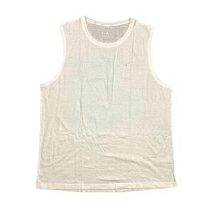 Women Ultra Soft Stretchy Off-White Tank Top – Size XL – Minimalist Basic Layer